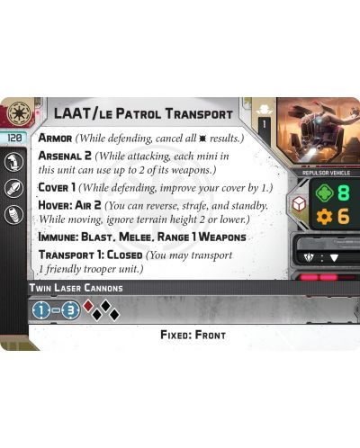 Extensie pentru joc de societate Star Wars: Legion - LAAT/Ie Patrol Transport - 5