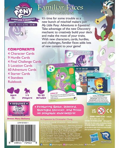 My Little Pony: Aventuri în Equestria - Extinderea jocului de masă Fețe familiare - 2