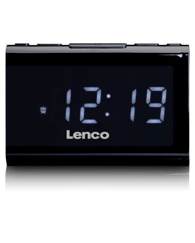 Boxă radio cu ceas Lenco - CR-525BK, neagră - 1
