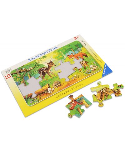 Puzzle Ravensburger de 15 piese - Pui de animale - 1