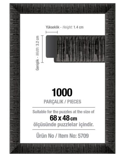 Rama puzzle Art Puzzle - Neagra, pentru 1000 piese - 1