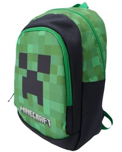 Ghiozdan pentru grădiniță Minecraft - Creeper, 2 compartimente - 3