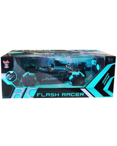 Mașină radiocomandată cu aburi Ocie - Flash Racer, albastru  - 3