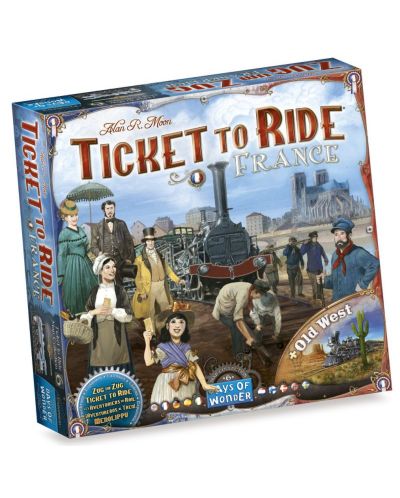 Extensie pentru joc de societate Ticket to Ride - France & Old West - 1