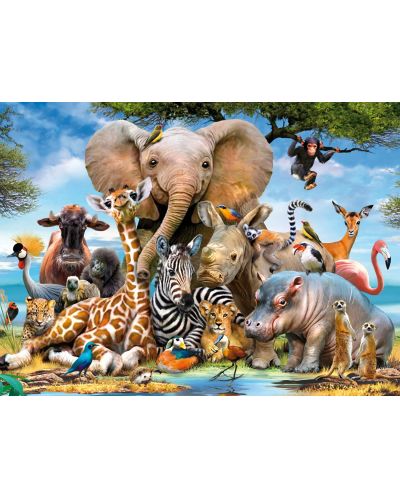Puzzle Ravensburger 300 XXL piese - Animalele din Africa - 2