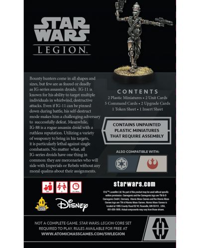 Extensie pentru joc de societate игра Star Wars: Legion - IG-Series Assassin Droid Operative Expansion - 2