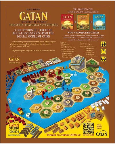 Catan: Extindere pentru jocul de masă Treasure, Dragons & Adventurers - 2