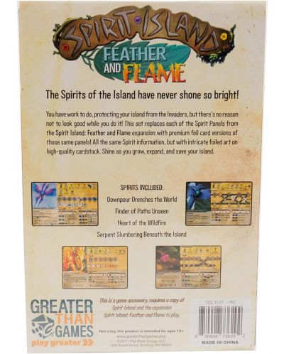 Extindere pentru jocul de societate Spirit Island: Feather and Flame - Premium Foil Spirit Panels - 2
