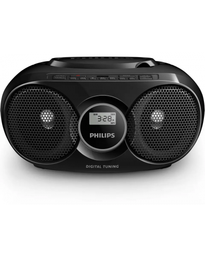 Radio casetofon Philips - AZ318B, negru - 1