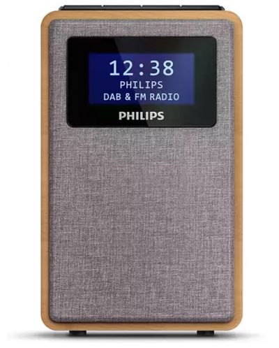Boxa radio cu ceas Philips - TAR5005/10, maro - 1