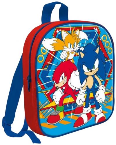 Ghiozdan pentru gradiniță Kids Licensing - Sonic, Cu 1 compartiment - 1