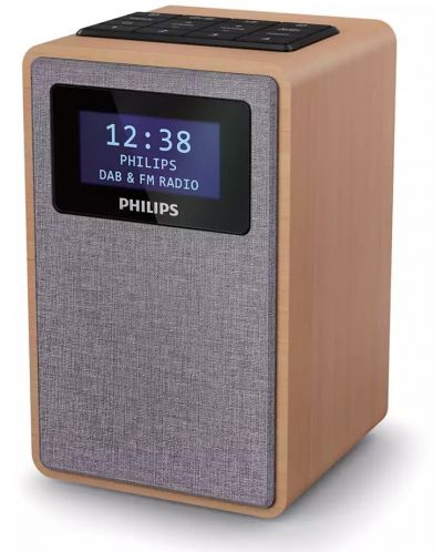 Boxa radio cu ceas Philips - TAR5005/10, maro - 2