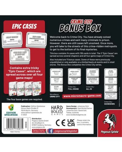 Extensie pentru jocul de societate MicroMacro: Crime City - Bonus Box - 2