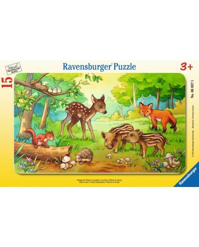 Puzzle Ravensburger de 15 piese - Pui de animale - 2