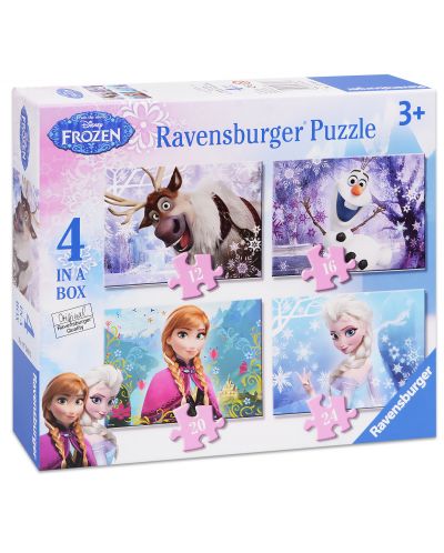 Puzzle Ravensburger 4 in 1 - Regatul de gheata - 1