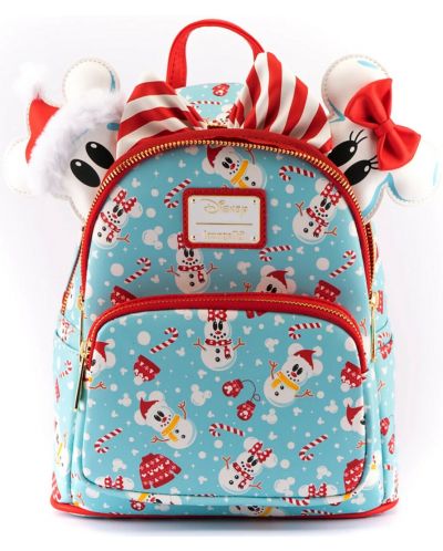 Rucsac Loungefly Disney: Mickey Mouse - Snowman Mickey & Minnie - 1