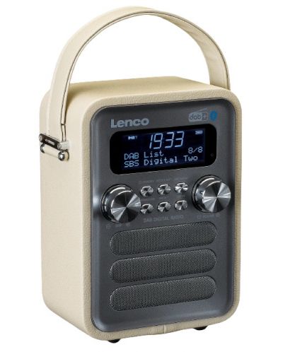 Radio Lenco - PDR-051TPSI, argintiu/bej - 2