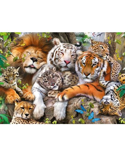 Puzzle Ravensburger de 200 XXL piese - Familia pisicilor - 2