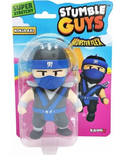かっつん Figurină extensibilă Monster Flex Stumble Guys - Ninja Kai | Ozone.ro