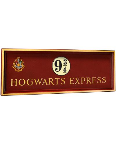 Replica The Noble Collection Movies: Harry Potter - Hogwarts Express 9 3/4 Sign, 58 cm - 1