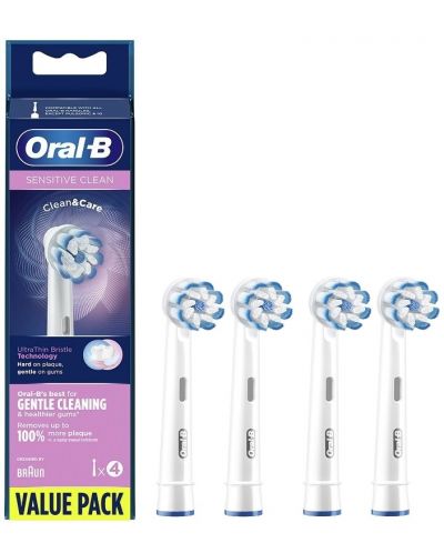 Capete de înlocuire Oral-B - Sensitive Clean UltraThin, 4 bucăți, alb - 2