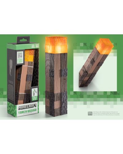 Replica The Noble Collection Games: Minecraft - Illuminating Torch - 5