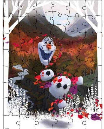 Puzzle in relief Spin Master Cardinal - Frozen II, 48 piese, sortiment - 4