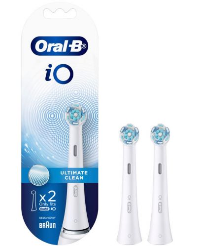 Capete de înlocuire Oral-B - iO Ultimate Clean, 2 bucăți, alb - 2