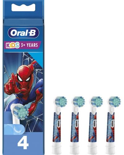 Capete de schimb Oral-B - EB10S Spider-Man, 4 bucăți, multicolor - 2