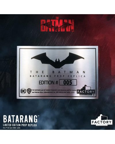 Replica Factory DC Comics: Batman - Batarang (ediție limitată), 36 cm - 7