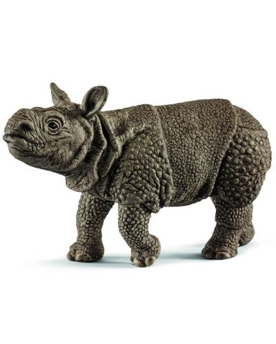 Set figurine Schleich Wild Life - Ranger cu un rinocer indian - 3