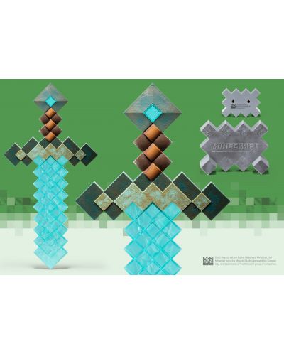 Replica The Noble Collection Games: Minecraft - Diamond Sword - 6