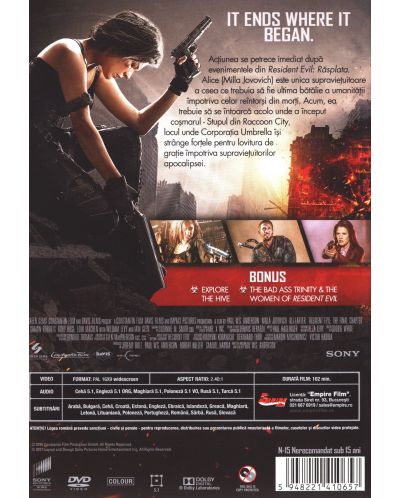 Resident Evil: The Final Chapter (DVD) - 3