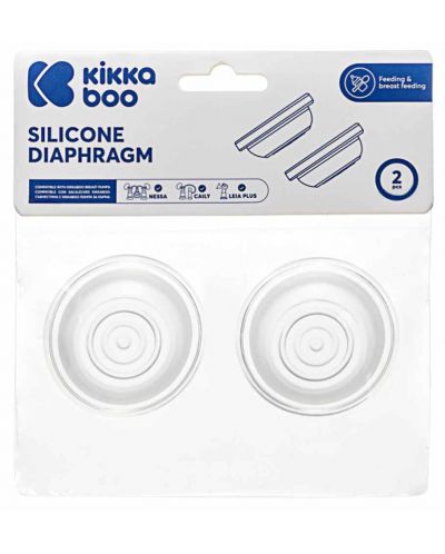 Diafragmă de silicon KikkaBoo de schimb, 2 buc  - 2
