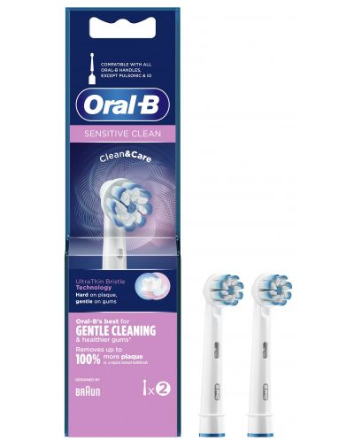 Capete de înlocuire Oral-B - Sensitive Clean UltraThin, 2 bucăți, alb - 2