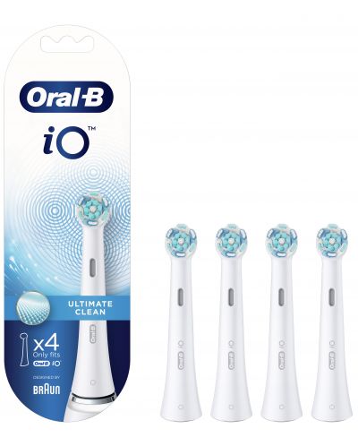 Capete de înlocuire Oral-B - iO Ultimate Clean, 4 buc, alb - 2