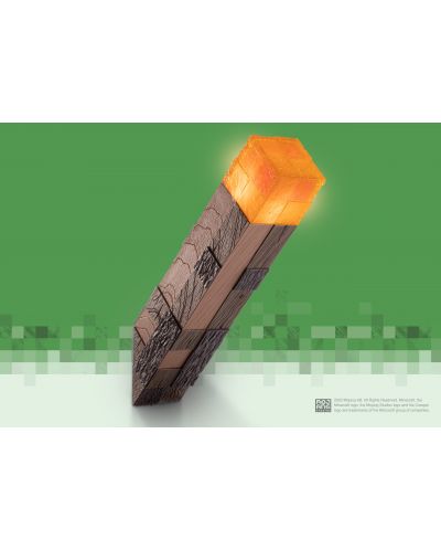 Replica The Noble Collection Games: Minecraft - Illuminating Torch - 3
