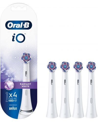 Capete de schimb Oral-B - iO Radiant White, 4 bucăți, alb - 2