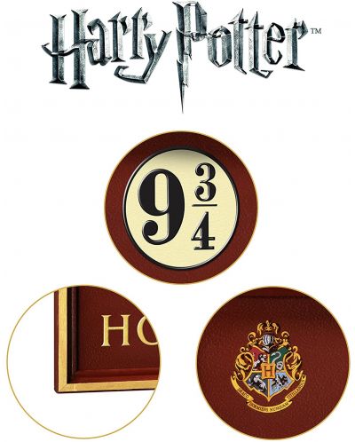 Replica The Noble Collection Movies: Harry Potter - Hogwarts Express 9 3/4 Sign, 58 cm - 3