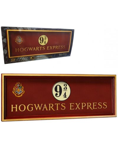 Replica The Noble Collection Movies: Harry Potter - Hogwarts Express 9 3/4 Sign, 58 cm - 2