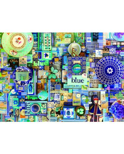 Puzzle Cobble Hill de 1000 piese - Albastru, Shely Davis - 2