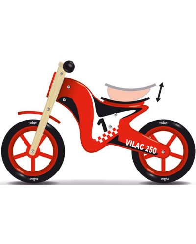 Bicicleta de echilibru Vilac - rosie - 1