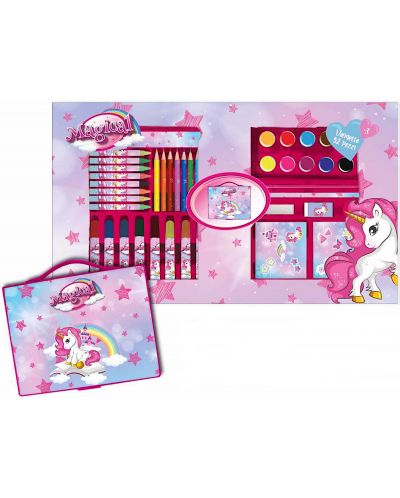 Set de pictură Disney - Unicorn, 52 articole - 1