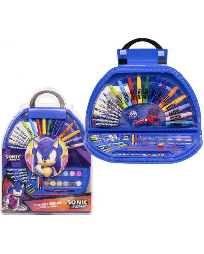 Set de pictura Cerda Sonic - Într-o servietă, 50 piese - 1