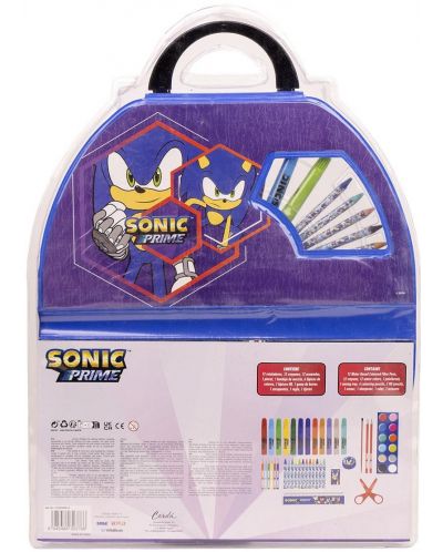 Set de pictura Cerda Sonic - Într-o servietă, 50 piese - 2