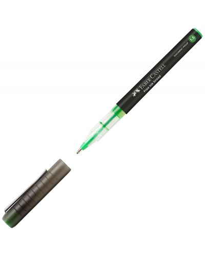 Roller  Faber-Castell Free Ink - 1.5 mm, verde deschis - 2