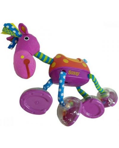 Jucărie pentru copii Sassy - Cal împinge-trage - 1