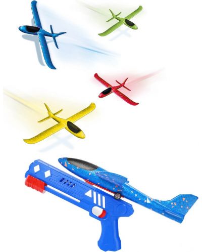 Avion cu lansator Toi Jucării - Asortiment - 1