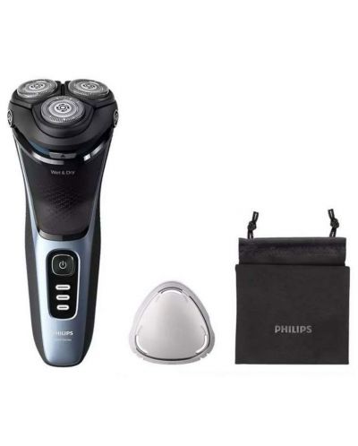 Aparat de rasа Philips - S3243/12, 3 capete, albastru - 2