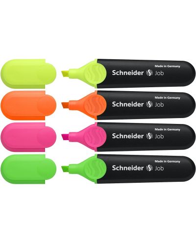 Set textmarkere 4 culori Schneider Job - 3